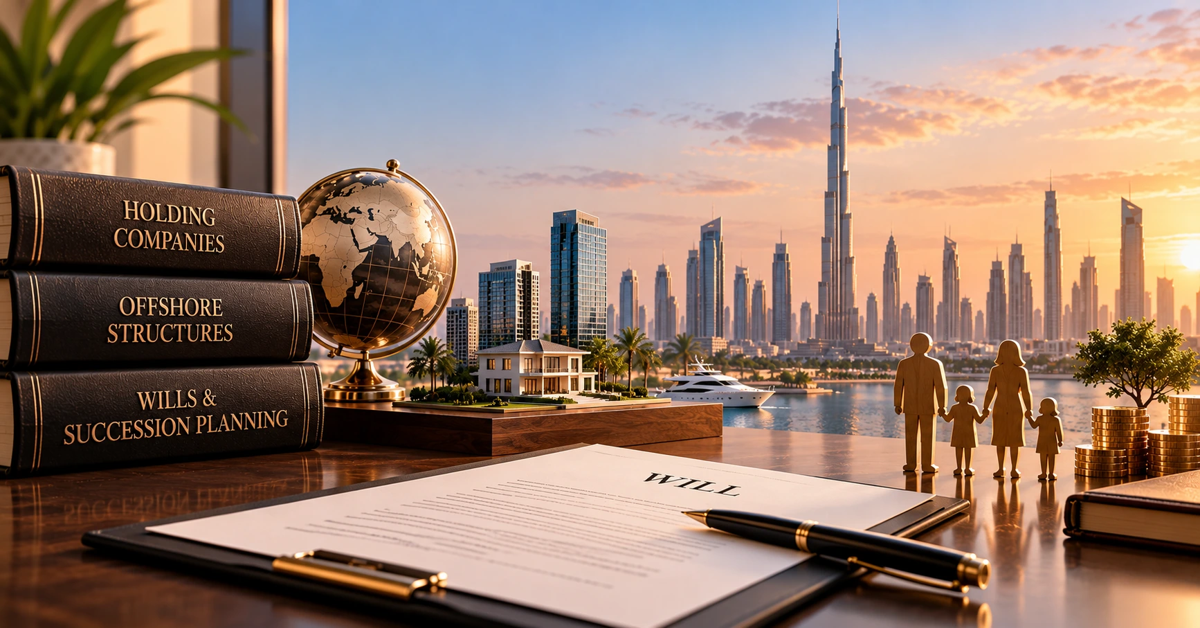 UAE wealth succession planning with holding companies, offshore structures and wills